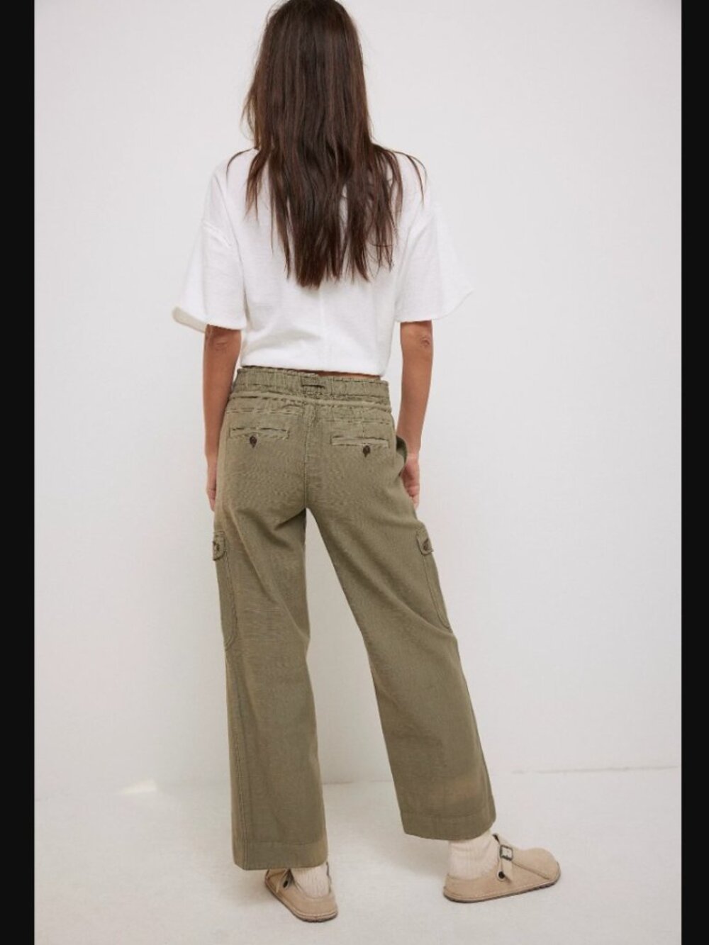 Free People We The Free Park Ave Pull-On Cargo Pants in Adventurer - Picture 2 of 11